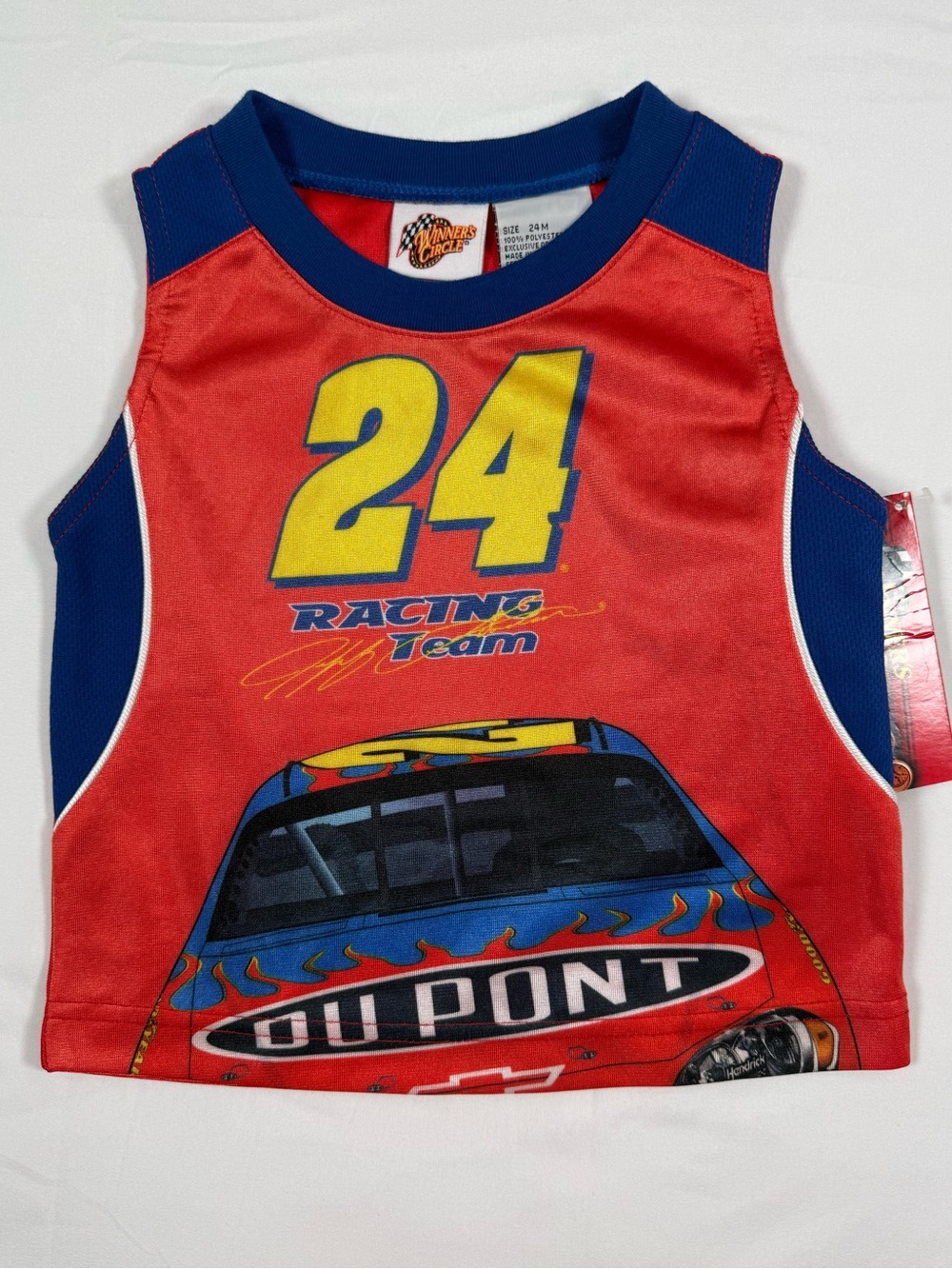 NWT VINTAGE NASCAR WINNER’S CIRCLE Boys Jeff Gordon 24 Racing‎ Tank Top 24m